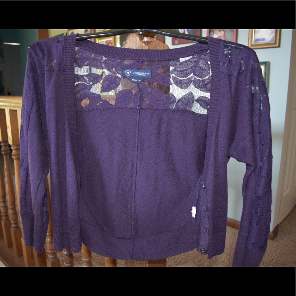 American Eagle laced cardigan